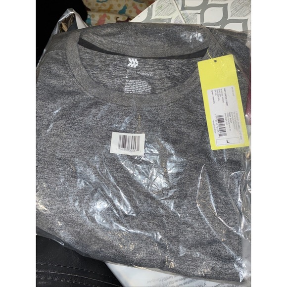 all in motion Other - All In Motion Shirt Men Large Gray Performance Tee Moisture Wicking Gym Running